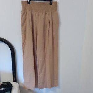 Women's Tan Wide Leg Pants